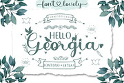 Hello Georgia | Font Duo, a Script Font by Bosstype Studio (Thumbnail 1 of 8)