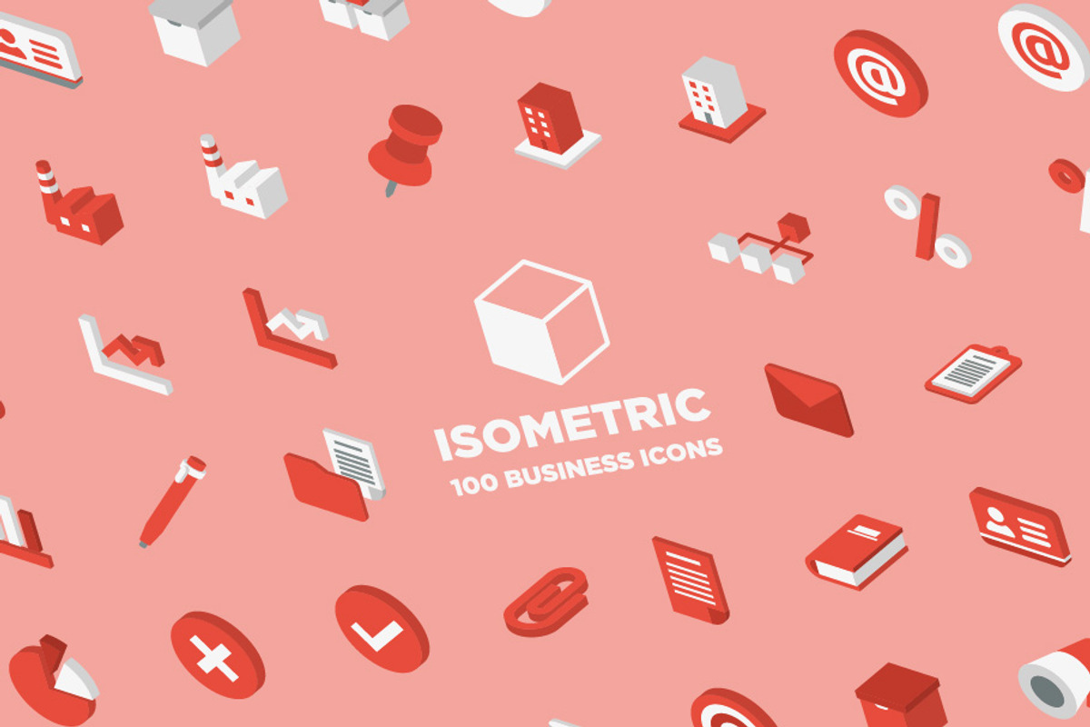 3D Isometric Business Icons, an Icon by Marrow Melow (Photo 1 of 4)