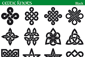 Celtic Knots Symbols, Black