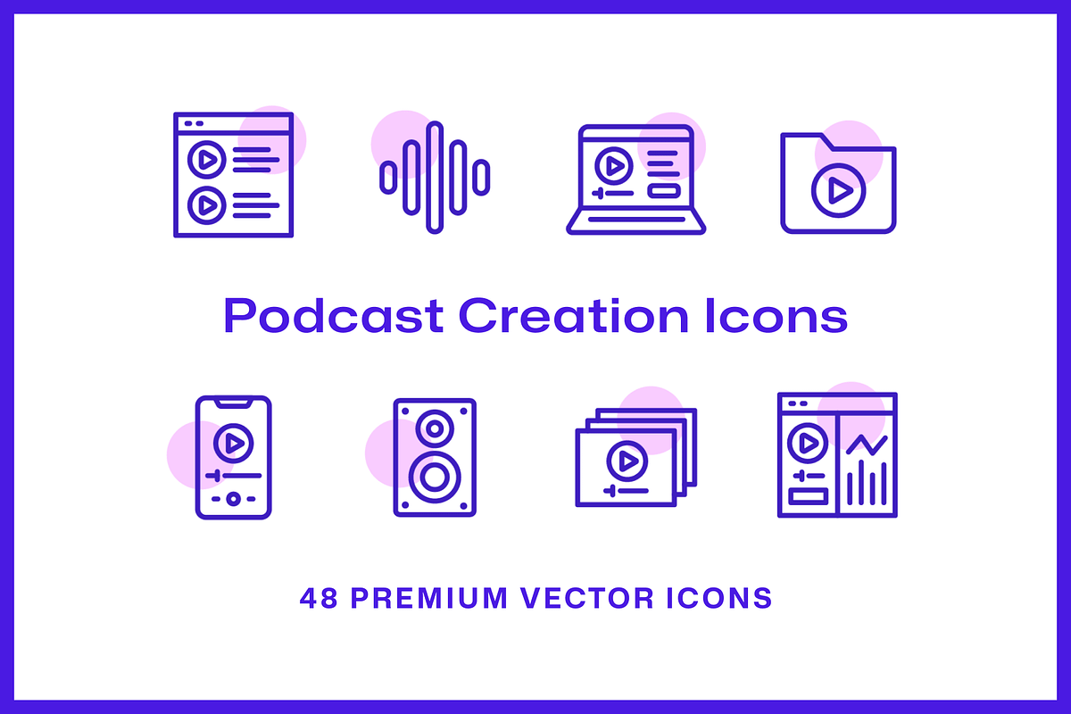 48 Podcast Creation Icons, an Icon by Furnace (Photo 2 of 5)