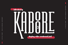 KABOORE | Retro Condensed Font