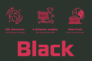 Blackthorns ©, a Sans Serif Font by Herofonts (Thumbnail 3 of 4)