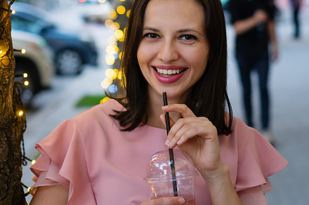 Woman with soda, a Person Photo by Elena Vagengeim