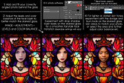 Stained Glass Princess Dress Overlay, an Illustration by Paper Element (Thumbnail 6 of 6)