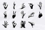 Realistic Hand Gestures for Collages, an Object Graphic by designerbianca (Thumbnail 2 of 3)
