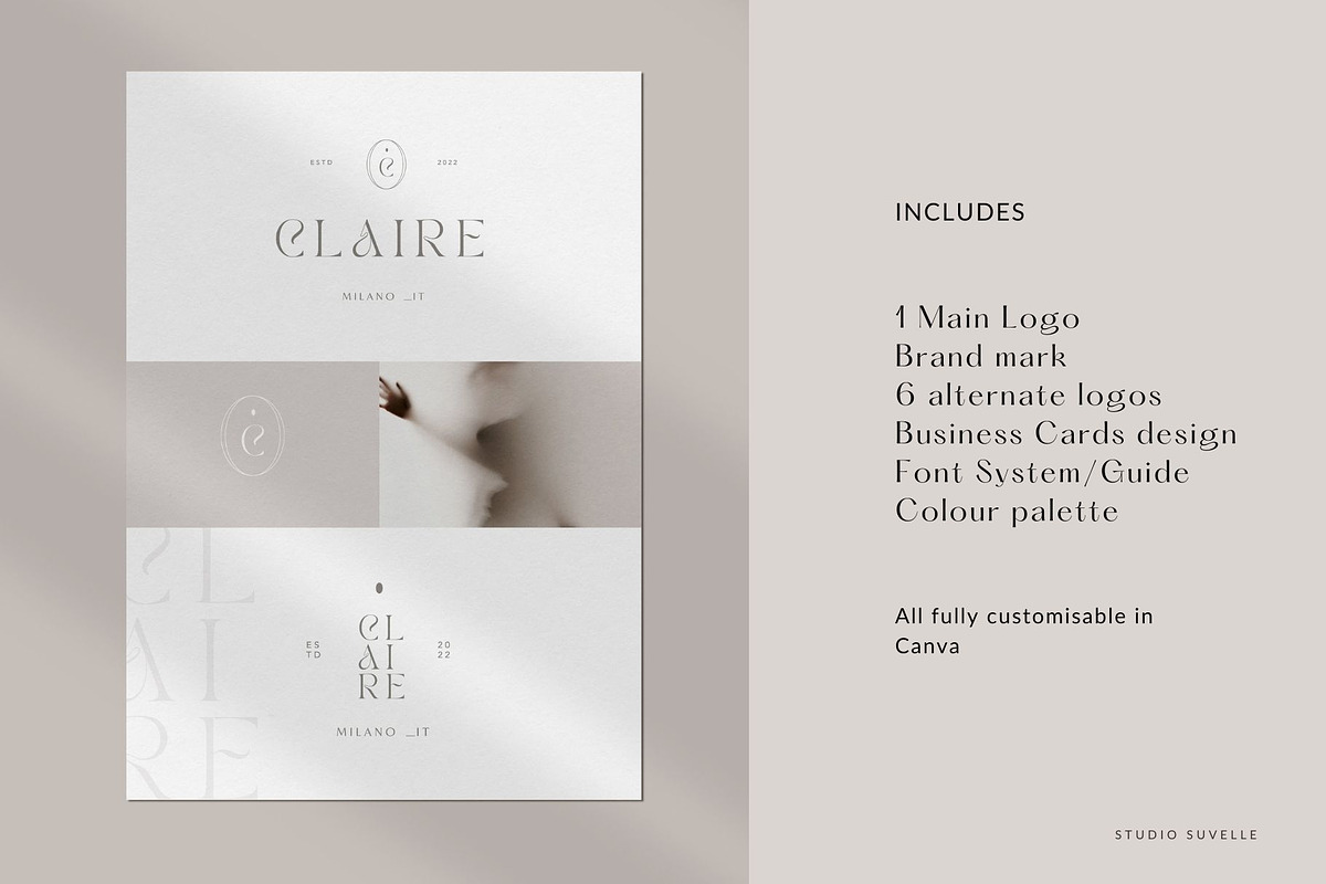 CLAIRE Logo Kit, a Branding & Logo Template by Studio Suvelle (Photo 15 of 18)