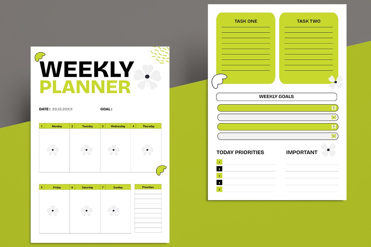 Weekly Planner Template, a Stationery Template by ContestDesign (Photo 3 of 3)