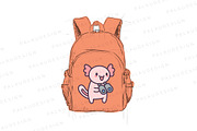 Kawaii Axolotl Jungle Adventure, a Seasonal Illustration by Palau (Thumbnail 8 of 12)