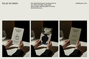 hand-held menu mockup : éclat 01, a Merchandise Mockup by Made by Attic (Thumbnail 2 of 3)