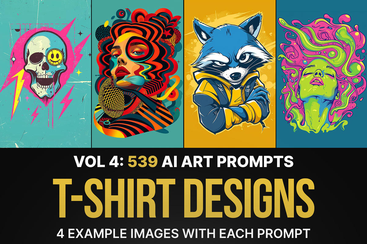 3192 Prompts For T-Shirt Designs, an Illustration by Sevenstyles (Photo 4 of 7)