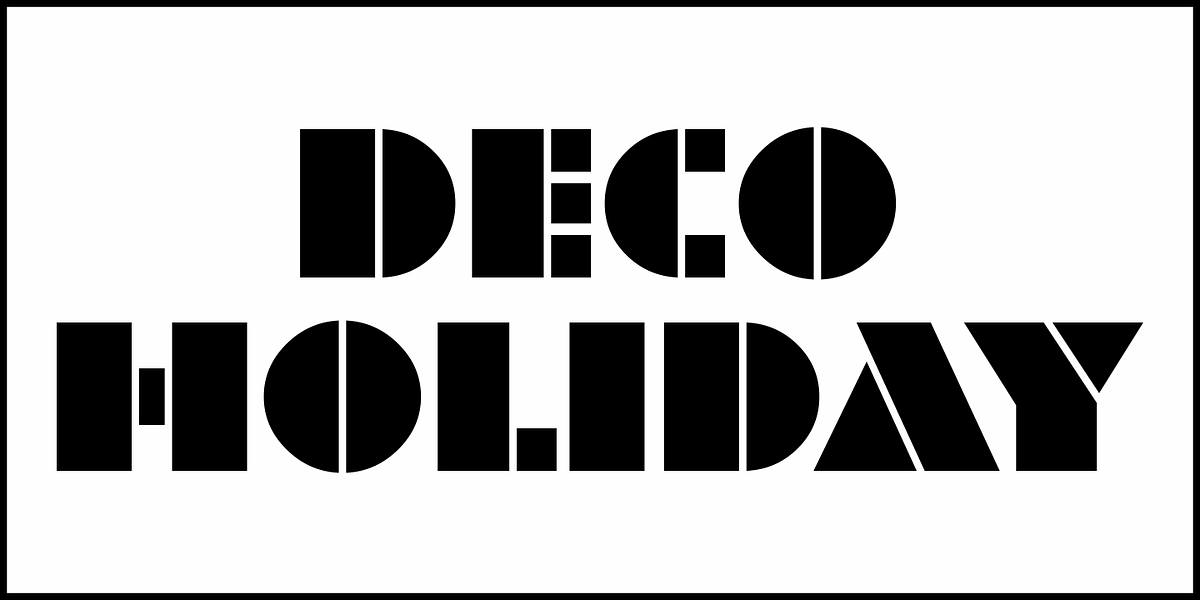 Deco Holiday JNL, a Font by Jeff Levine Fonts (Photo 2 of 5)