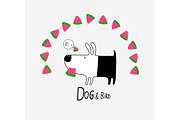 Dog & Bird Collection 3, an Animal Illustration by Irene Loal (Thumbnail 8 of 11)