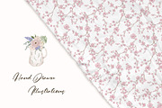 Cottagecore Vintage Floral Clipart, a Decorative Illustration by ElenaPlatovaArt (Thumbnail 13 of 14)