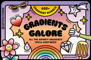 Affinity Gradients Galore, a Gradient Add-On by The Artifex Forge