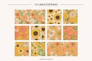 Summer flowers vector patterns, a Pattern Graphic by Katerina.Sea.Design (Thumbnail 5 of 10)
