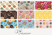 70 donuts seamless pattern, a Pattern Graphic by Poppy Lane Studio (Thumbnail 3 of 10)