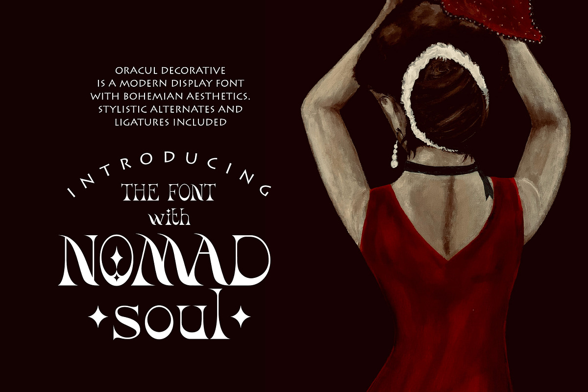 Oracul - Bohemian Display Font, a Serif Font by Struvictory.art (Photo 3 of 10)