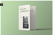White Minimal Funeral Program, a Brochure Template by Neermana (Thumbnail 1 of 4)