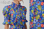 Whimsical watercolor garden print, a Pattern Graphic by SirenaArt (Thumbnail 8 of 13)