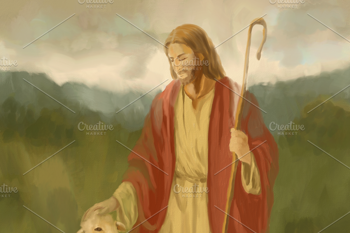 The Shepherd, a Person Illustration by AMMi
