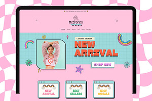 Pink Retro Shopify Theme