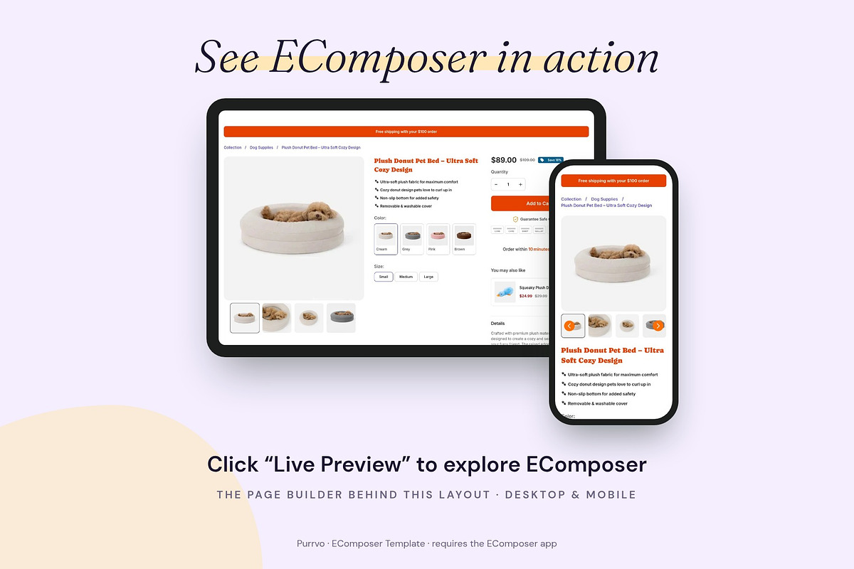 Purrvo - Shopify EComposer Template, a Shopify Template by Boost Convert (Photo 7 of 11)