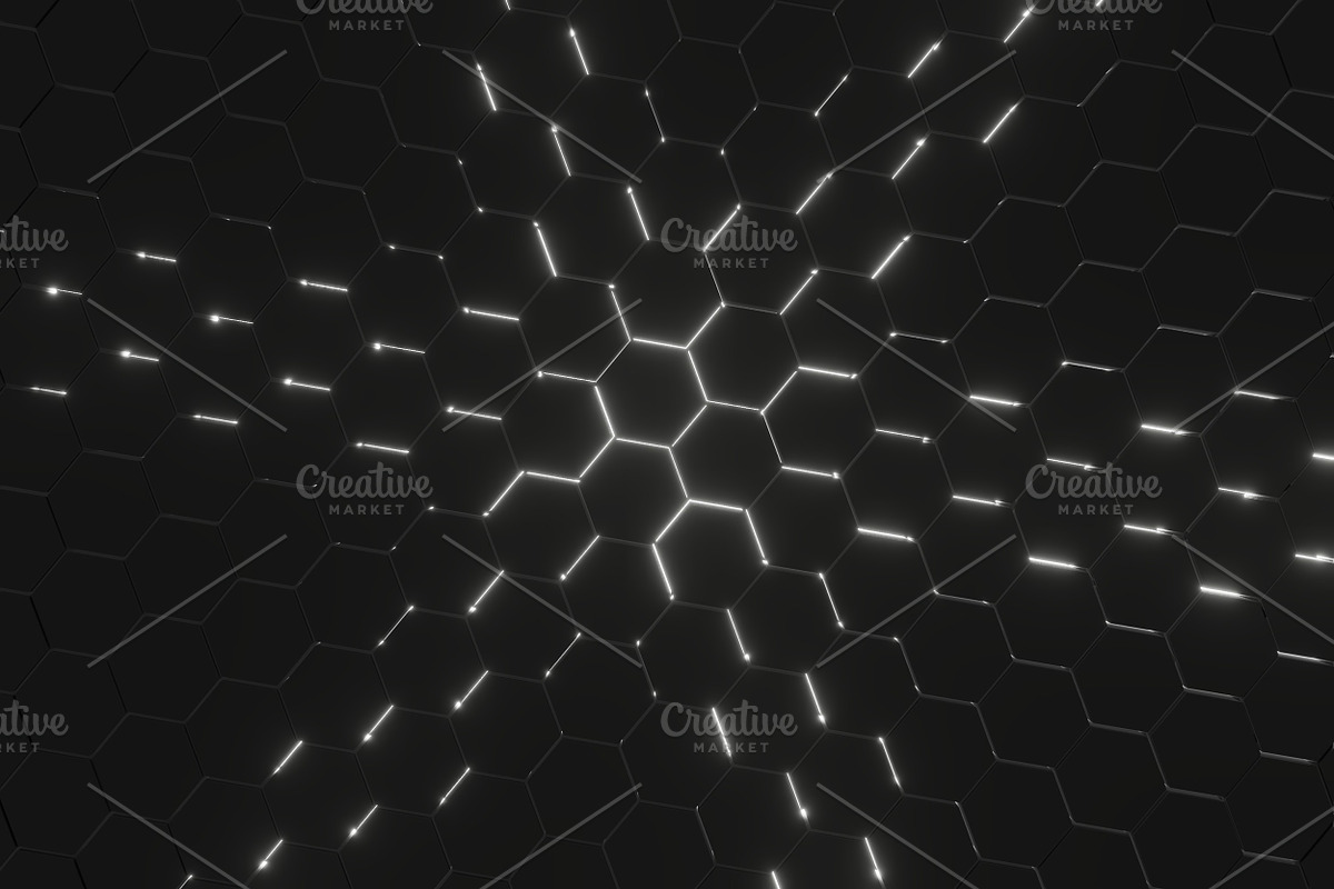 Lightened Hexagons Floor Backgrounds, a Texture Graphic by The_DrX (Photo 12 of 16)