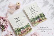Watercolor Road Trip & Landscapes, an Illustration by Yorda Studio (Thumbnail 6 of 11)