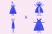 Forest Spirit Characters, a Seasonal Illustration by Danil Polshin (Thumbnail 1 of 5)