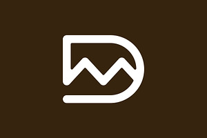 Letter D Mountain Hill Peak Logo, a Branding & Logo Template by Buqancreative