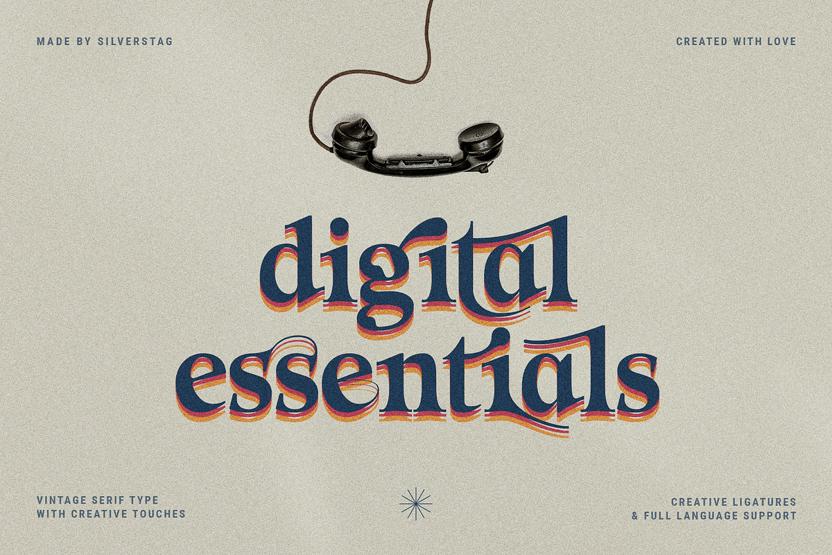 Eighties Nostalgia - Ligature Serif, a Serif Font by SilverStag Type Foundry (Photo 19 of 20)