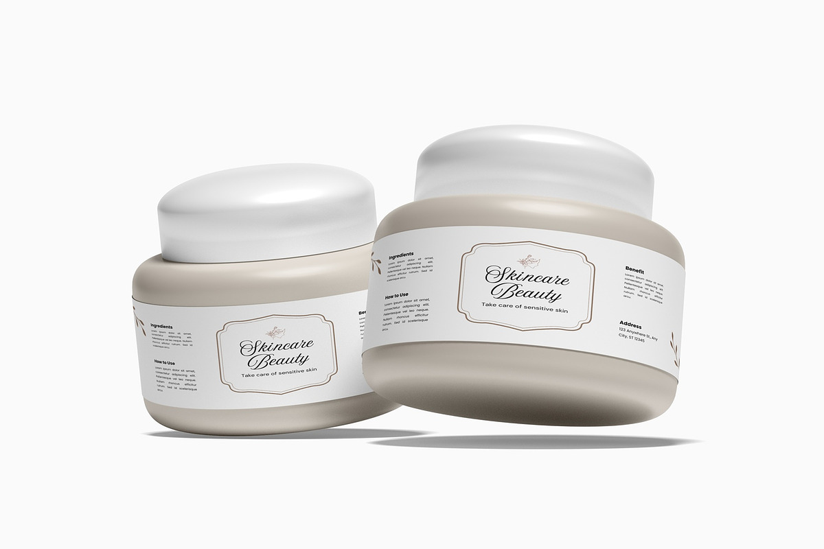 Cosmetic Jar Mockup, a Cups & Container Mockup by suciamairastd (Photo 3 of 6)