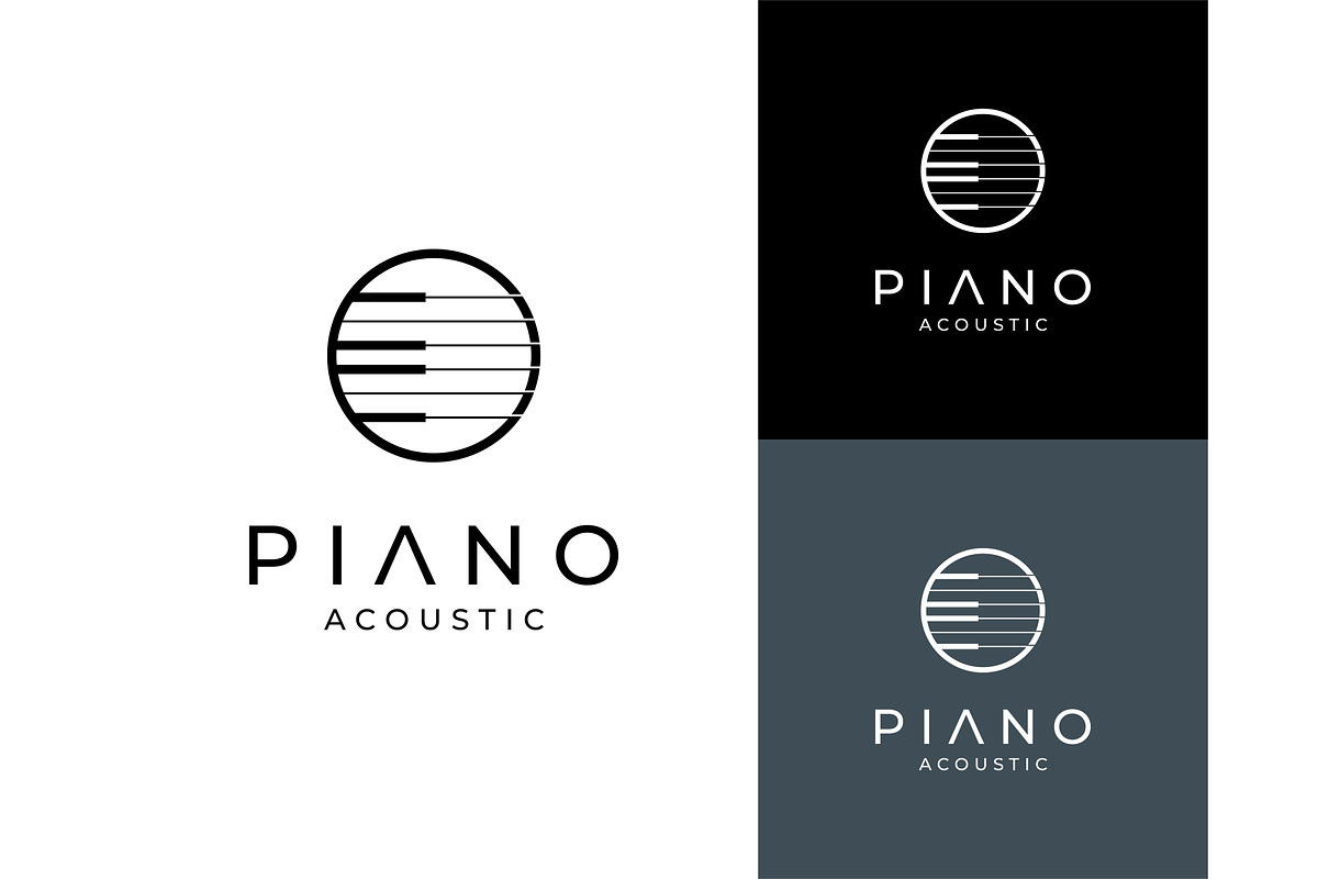 Piano Guitar Musical Logo, a Branding & Logo Template by ika trisiana (Photo 1 of 2)