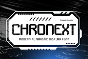 Chronext - Modern Futuristic Font, a Sans Serif Font by Pixesia Studio (Thumbnail 1 of 10)