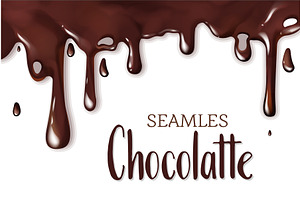 Seamless melting chocolate border