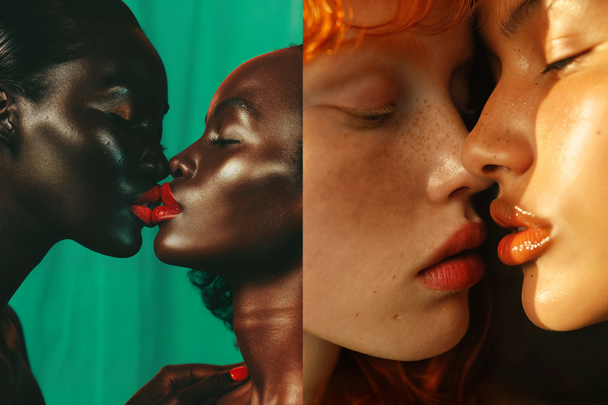 71 Kissing girls, a Person Photo by Handmadefont (Photo 12 of 12)
