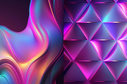 25 Holographic Neon Backgrounds, a Wallpaper Graphic by Incomelion (Thumbnail 10 of 11)