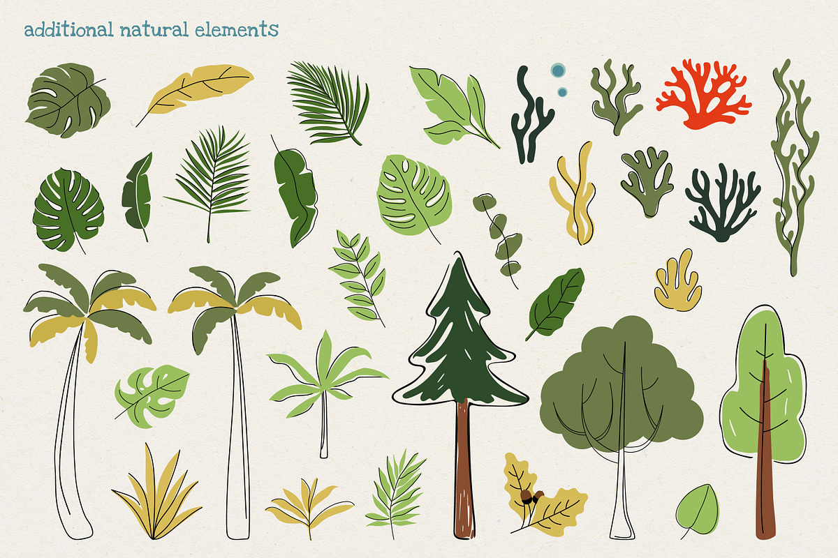 Cute Animals Big Bundle Vector, an Illustration by Hanna's ArtLab (Photo 5 of 5)