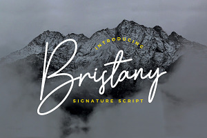 Bristany Signature Font