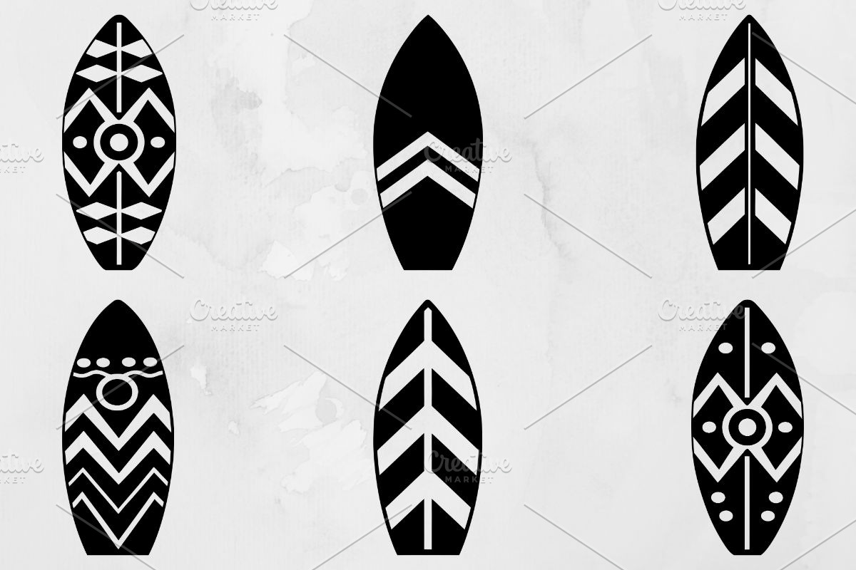 Surfboard Silhouette SVG, an Object Illustration by newminddesign (Photo 1 of 3)