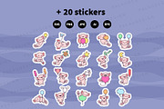 Kawaii Axolotl with Balloons, an Animal Illustration by Palau (Thumbnail 12 of 12)