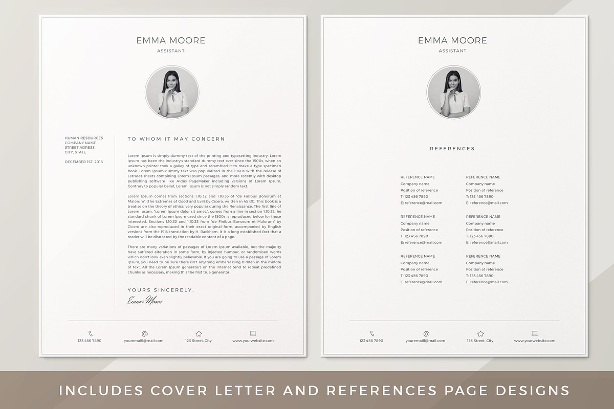 Resume Template / CV, a Resume Template by TheResumeCoach (Photo 2 of 8)