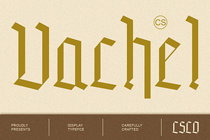 CS Vachel Gothic Font