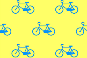 Bicycle vector pattern, a Wallpaper Graphic by Flower Travelin Man