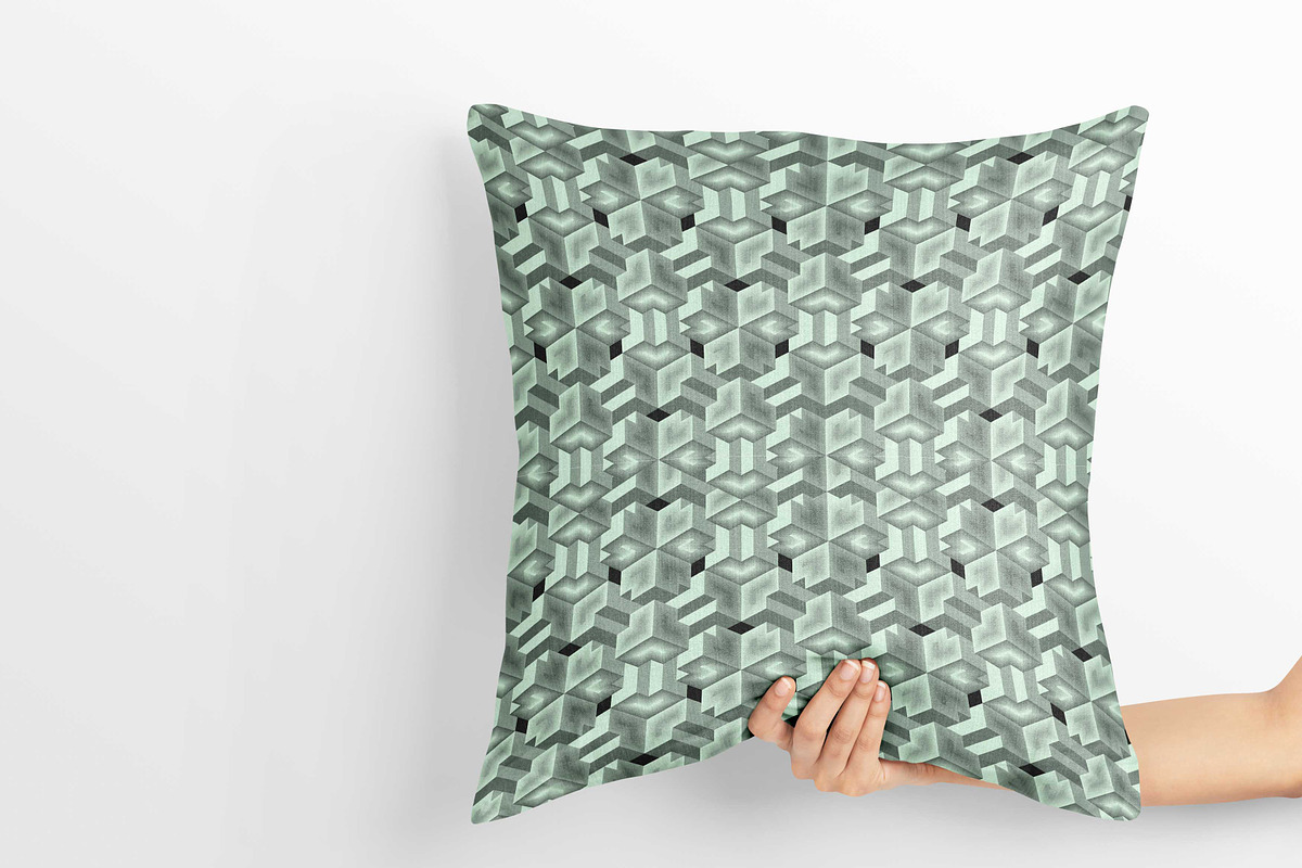 3d Cubes background, a Pattern Graphic by AAN Seamless Shop (Photo 3 of 3)