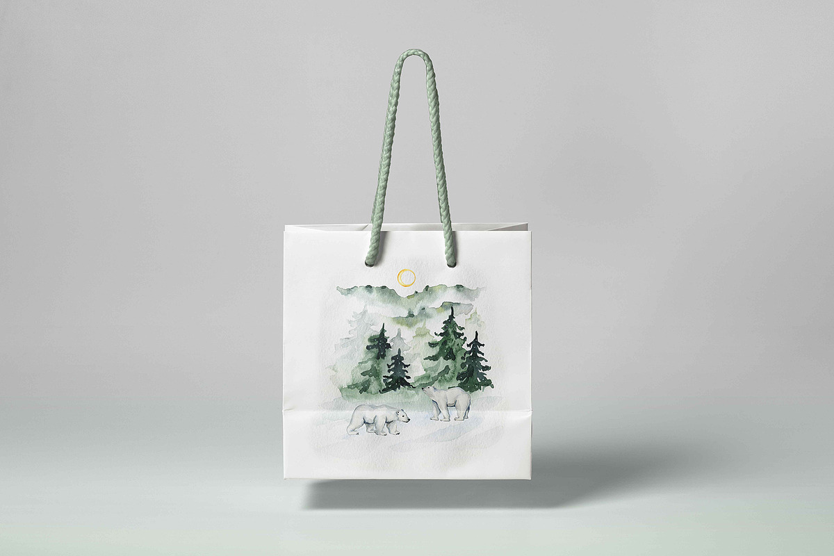 White Polar Bears, an Animal Illustration by CrystalinaShop (Photo 7 of 8)