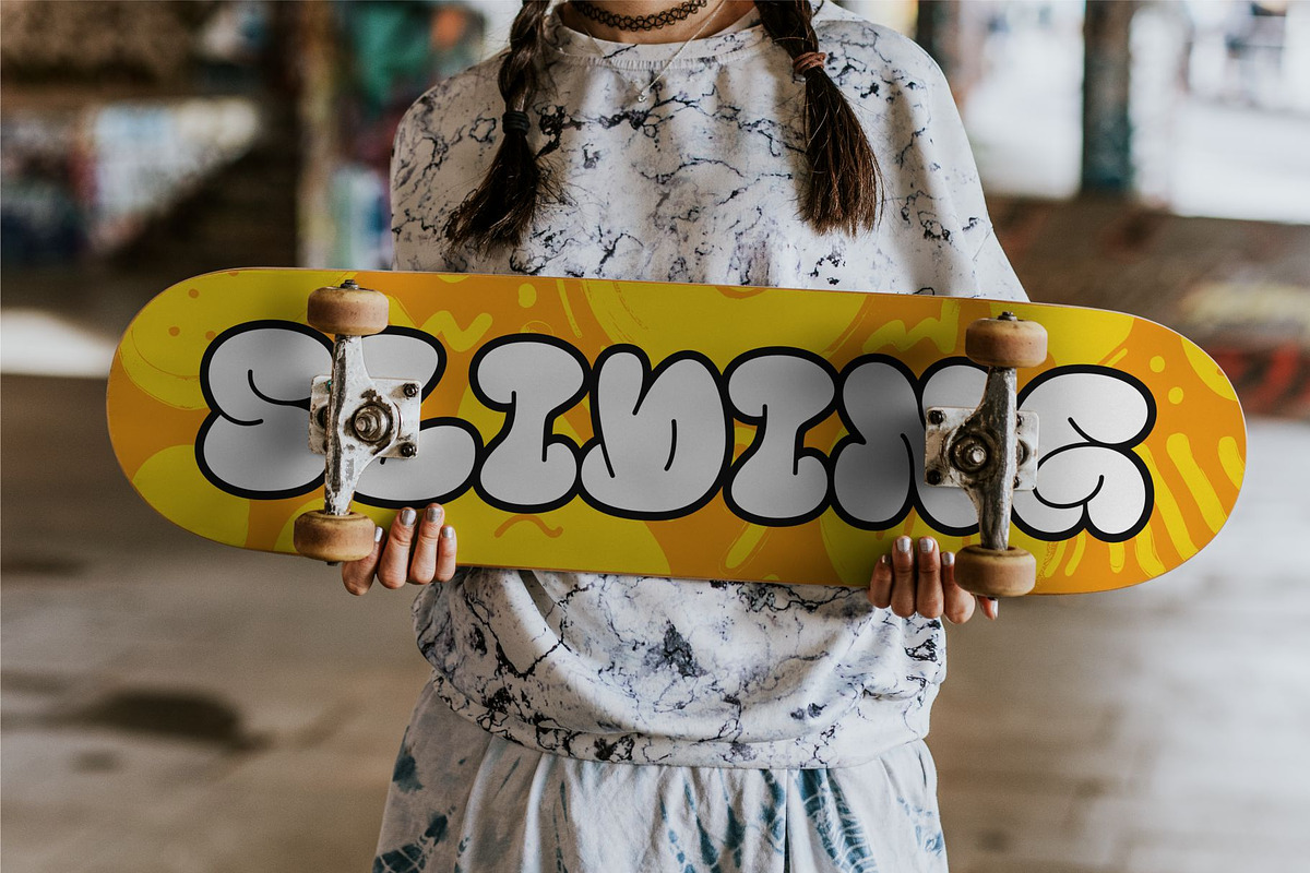 Begun Romet || Bubble Graffiti Font, a Handwritten Font by Ermedia Studio (Photo 4 of 10)