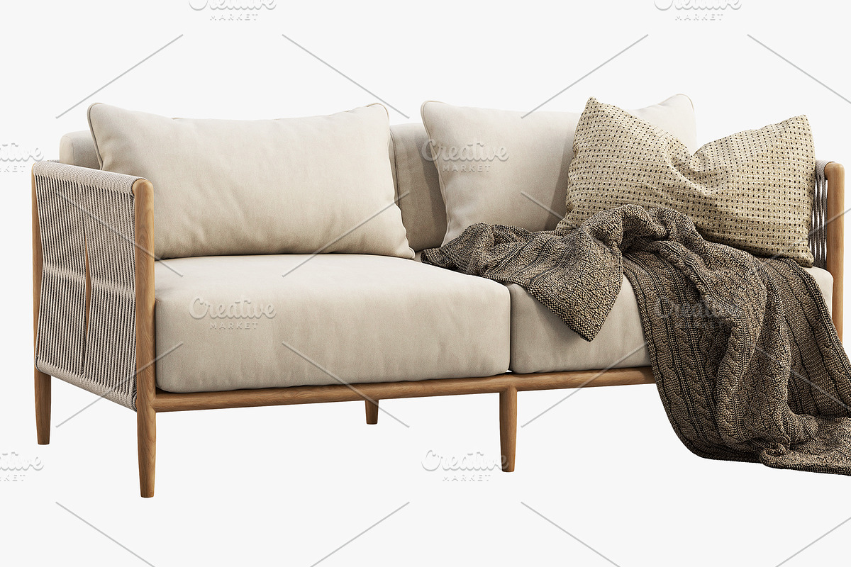 Brown Jordan Maldives Loveseat Sofa, a Furniture 3D Model by 3dmitruk (Photo 4 of 11)