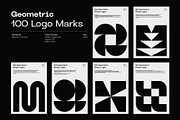 100+ Geometric Logo Marks, a Branding & Logo Template by Nowshinz Shoma (Thumbnail 1 of 16)