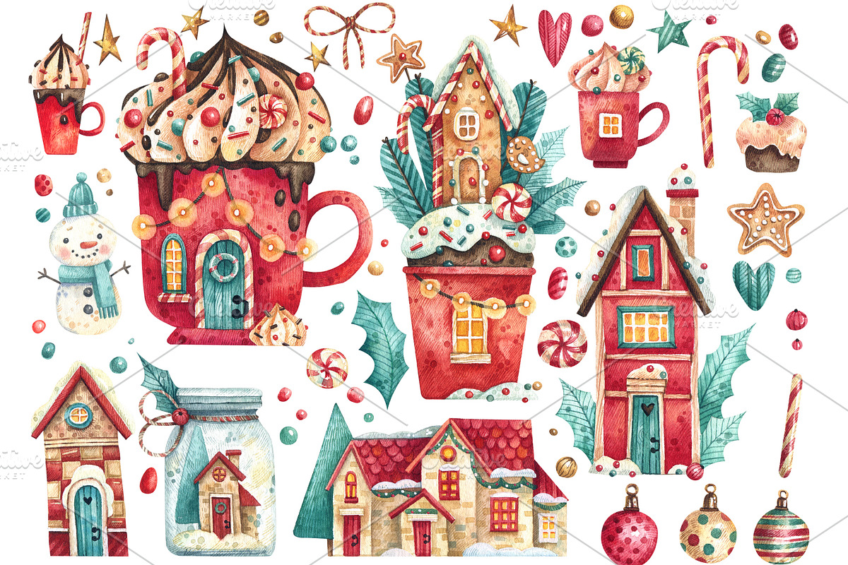 Magical Christmas, an Illustration by Watercolor by Tonia Tkach (Photo 2 of 6)